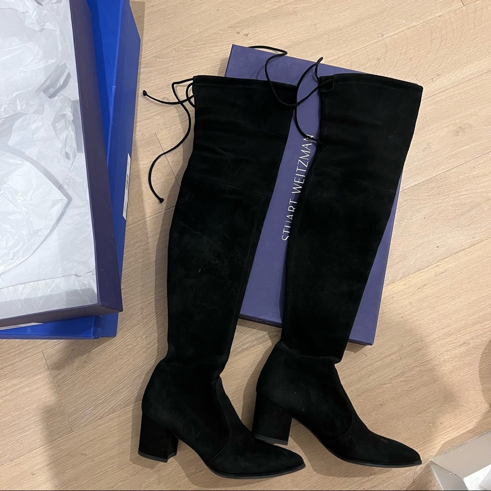 Stuart weitzman suede thighland boots